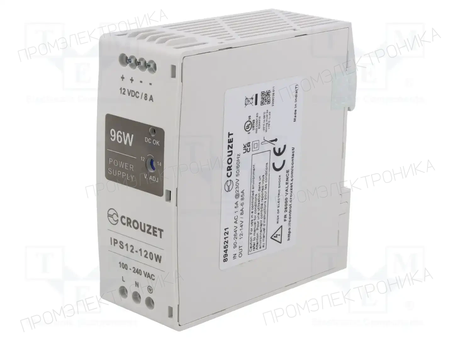 CROUZET 89452121 — Блоки питания на DIN-рейку