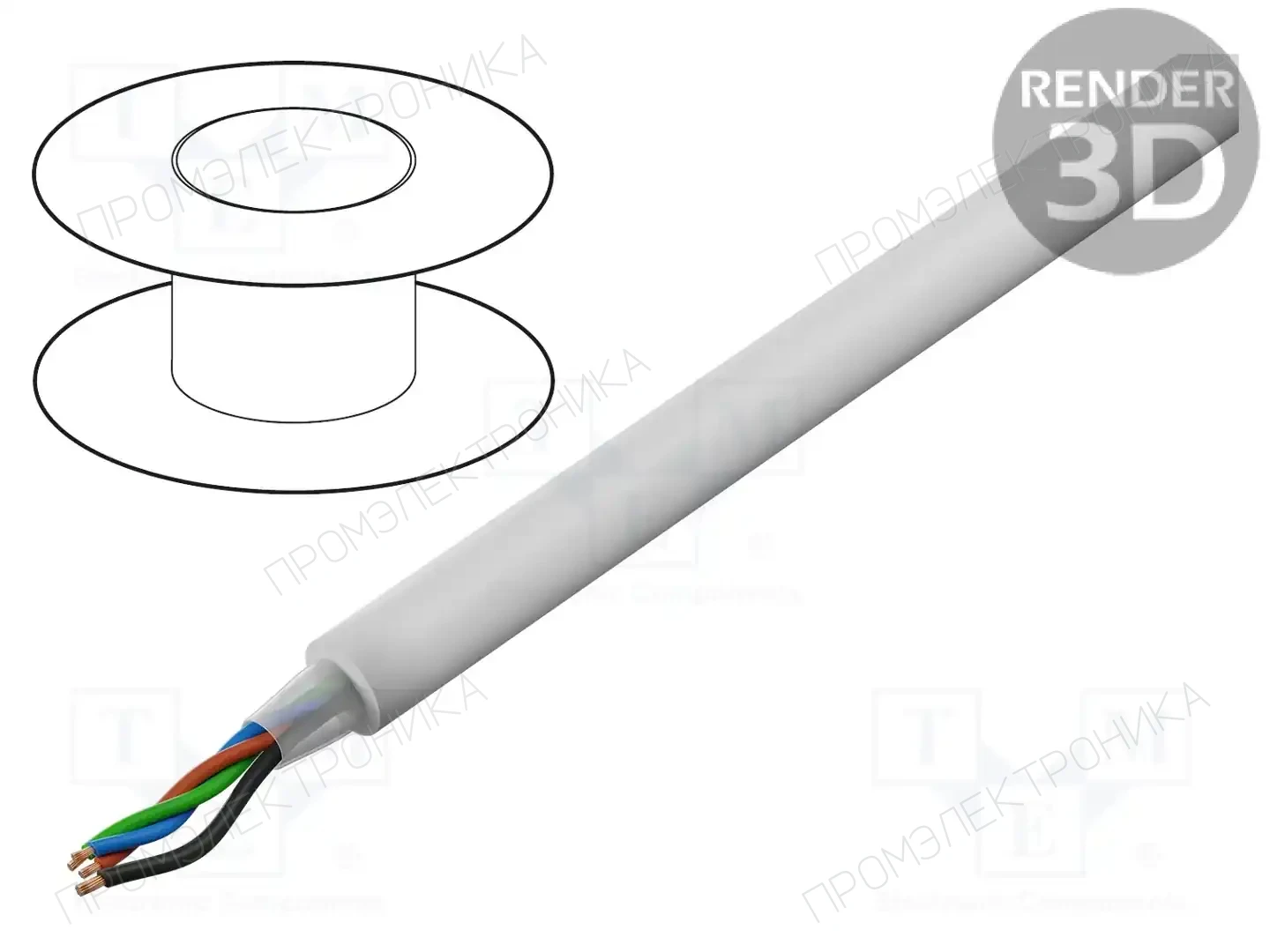 TASKER TSK1174 WHITE — Провода для уст. светодиодов и сист. DMX