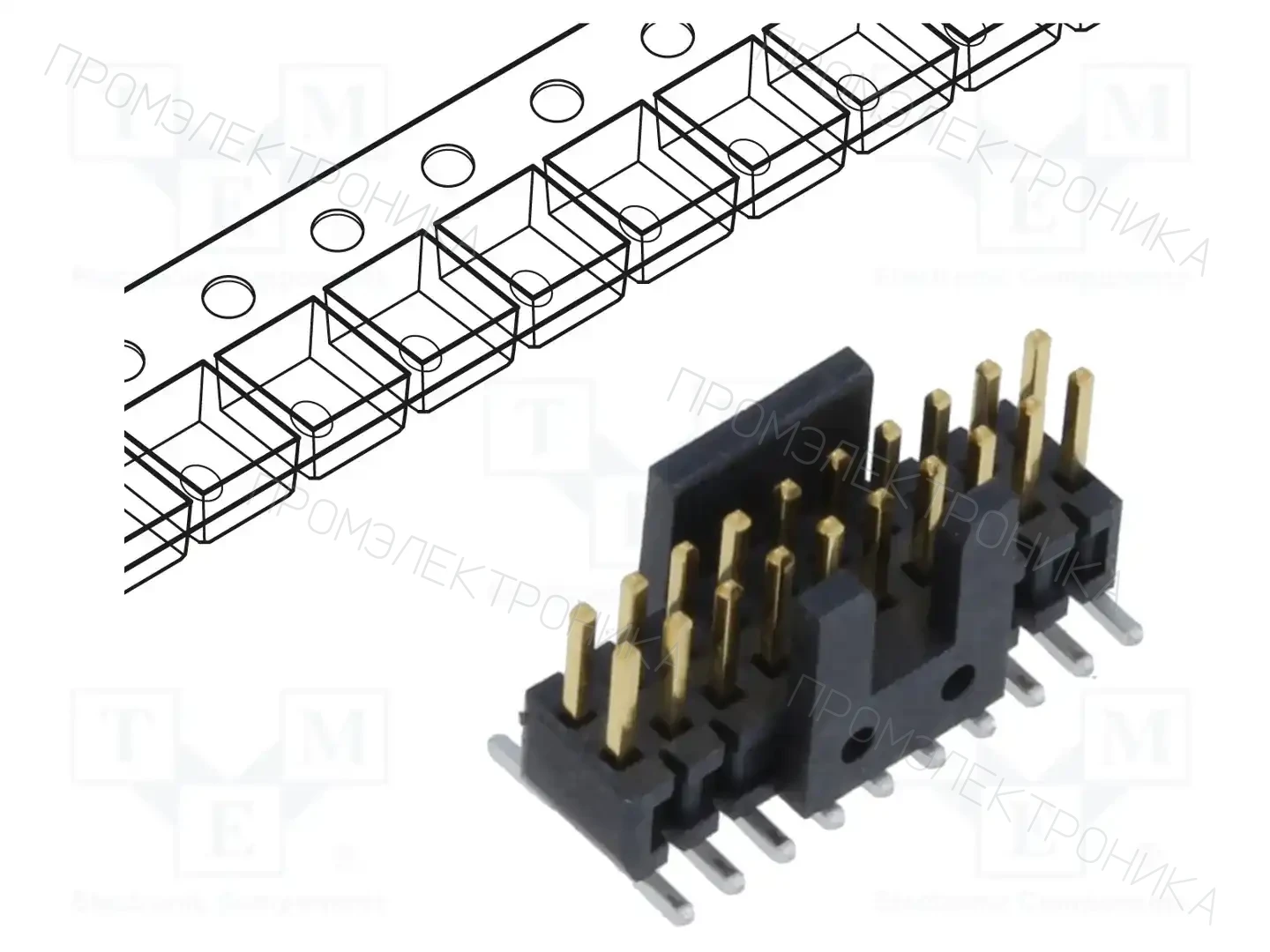 SAMTEC FTSH-110-01-L-DV-K-P-FR — Разъeмы пластина - пластина