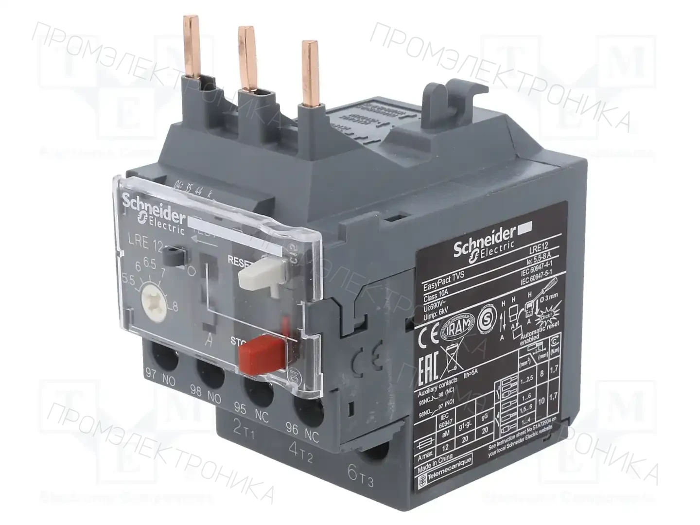 SCHNEIDER ELECTRIC LRE12 — Контакторы - дополнительное оборудование
