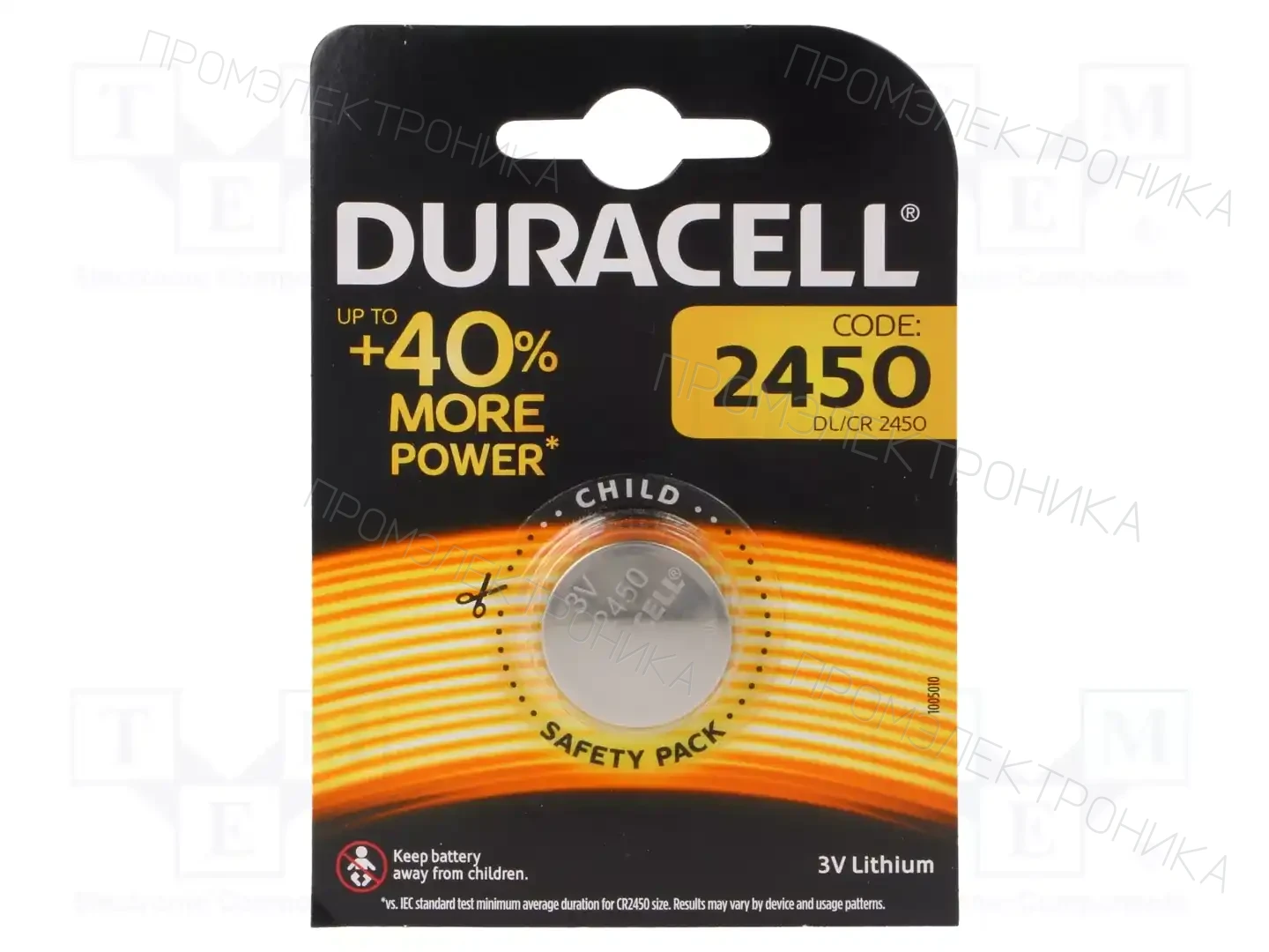 DURACELL CR2450 — Батареи