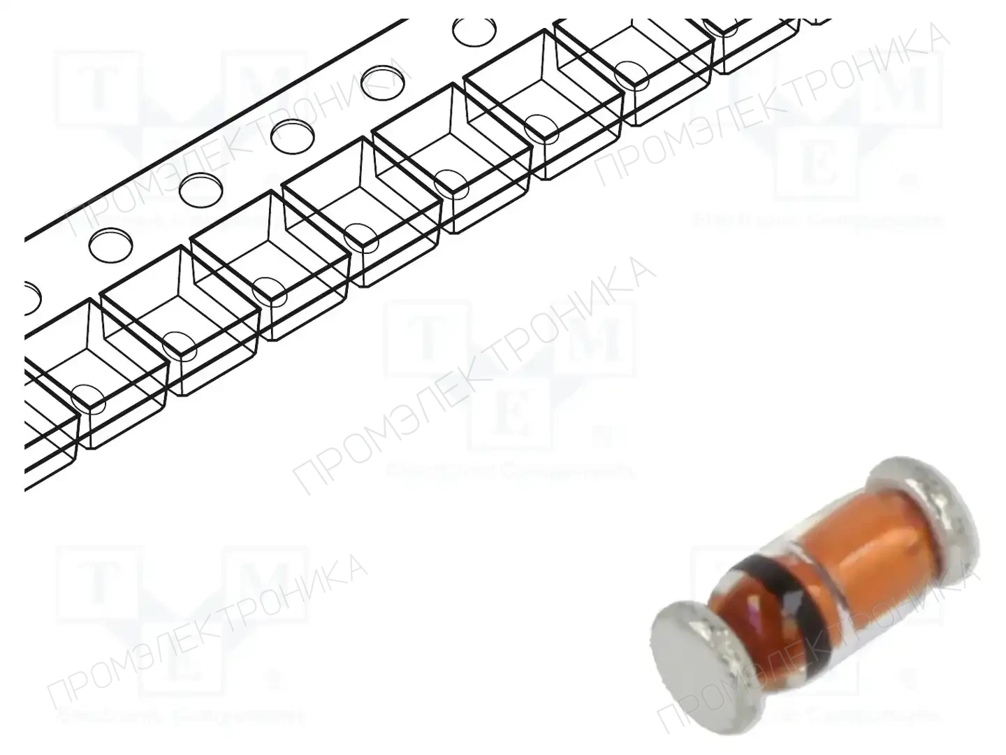 DC COMPONENTS BZV55C22 — Стабилитроны SMD