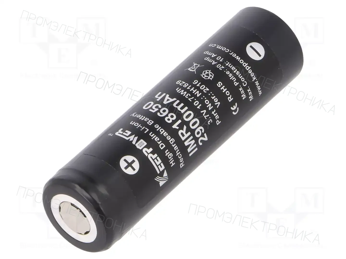 KEEPPOWER IMR18650 2900MAH HIGH DRAIN LI-ION — Аккумуляторы