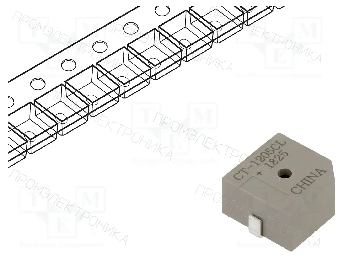 Same Sky® CT-1205CL-SMT-TR — Сигнализаторы электромаг. с генератором