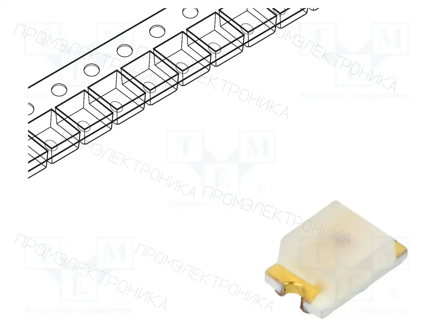 LUMEX SML-LXT0805IW-TR — Светодиоды SMD цветные