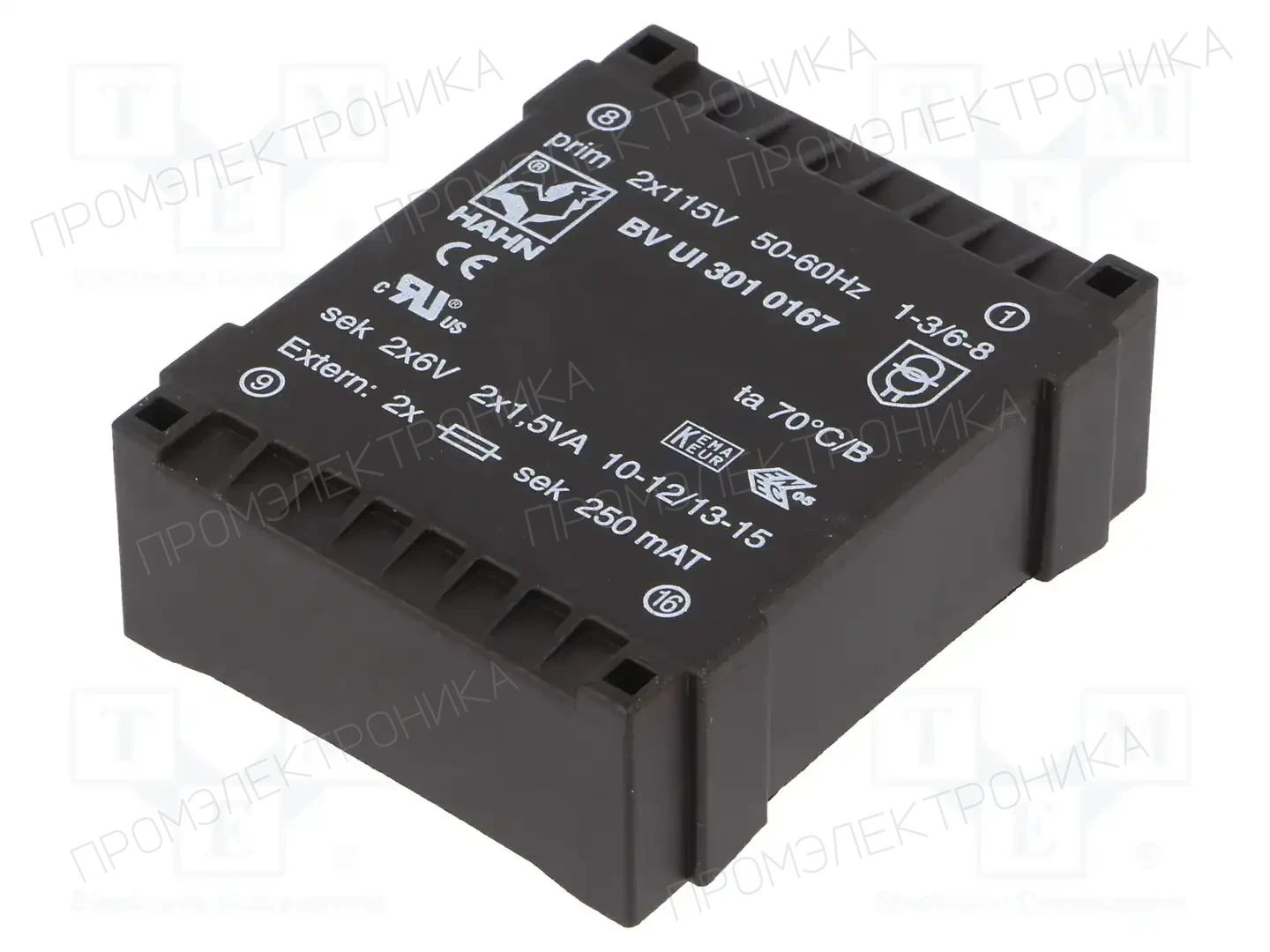 HAHN BV UI 301 0167 — Трансформаторы PCB