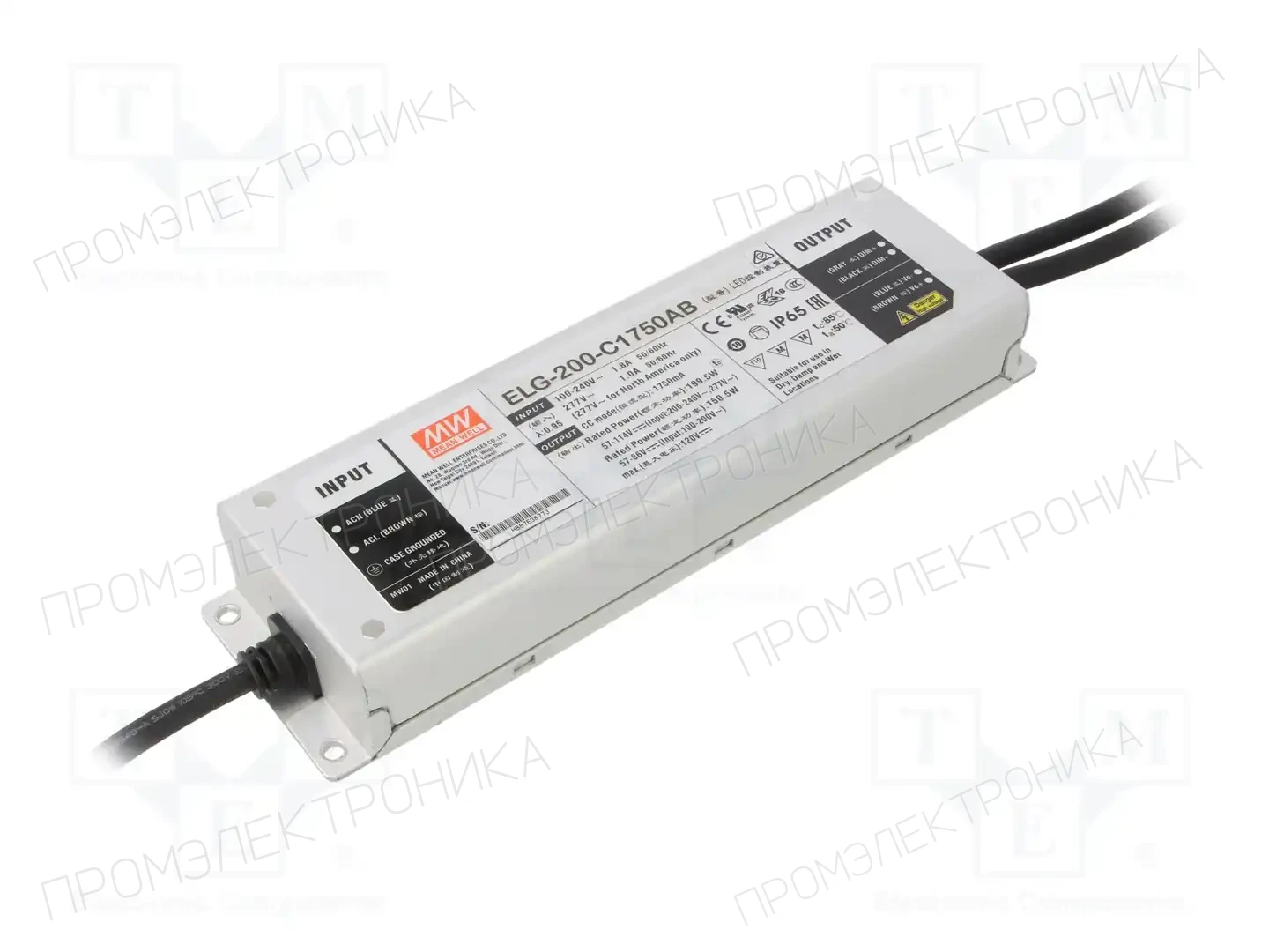 MEAN WELL ELG-200-C1750AB — Блоки питания для LED