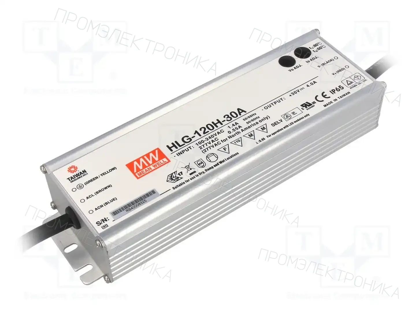 MEAN WELL HLG-120H-30A — Блоки питания для LED