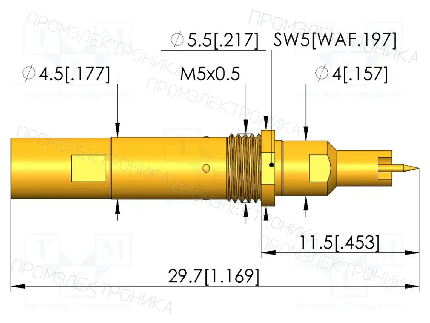 INGUN HFS-440 201 051 A 5002 S 4M — Измерительные щупы