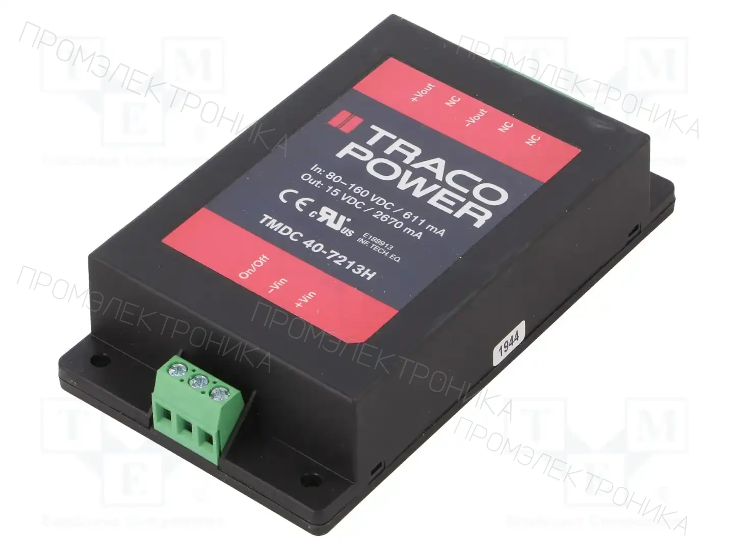 TRACO POWER TMDC 40-7213H — Преобразователи DC/DC