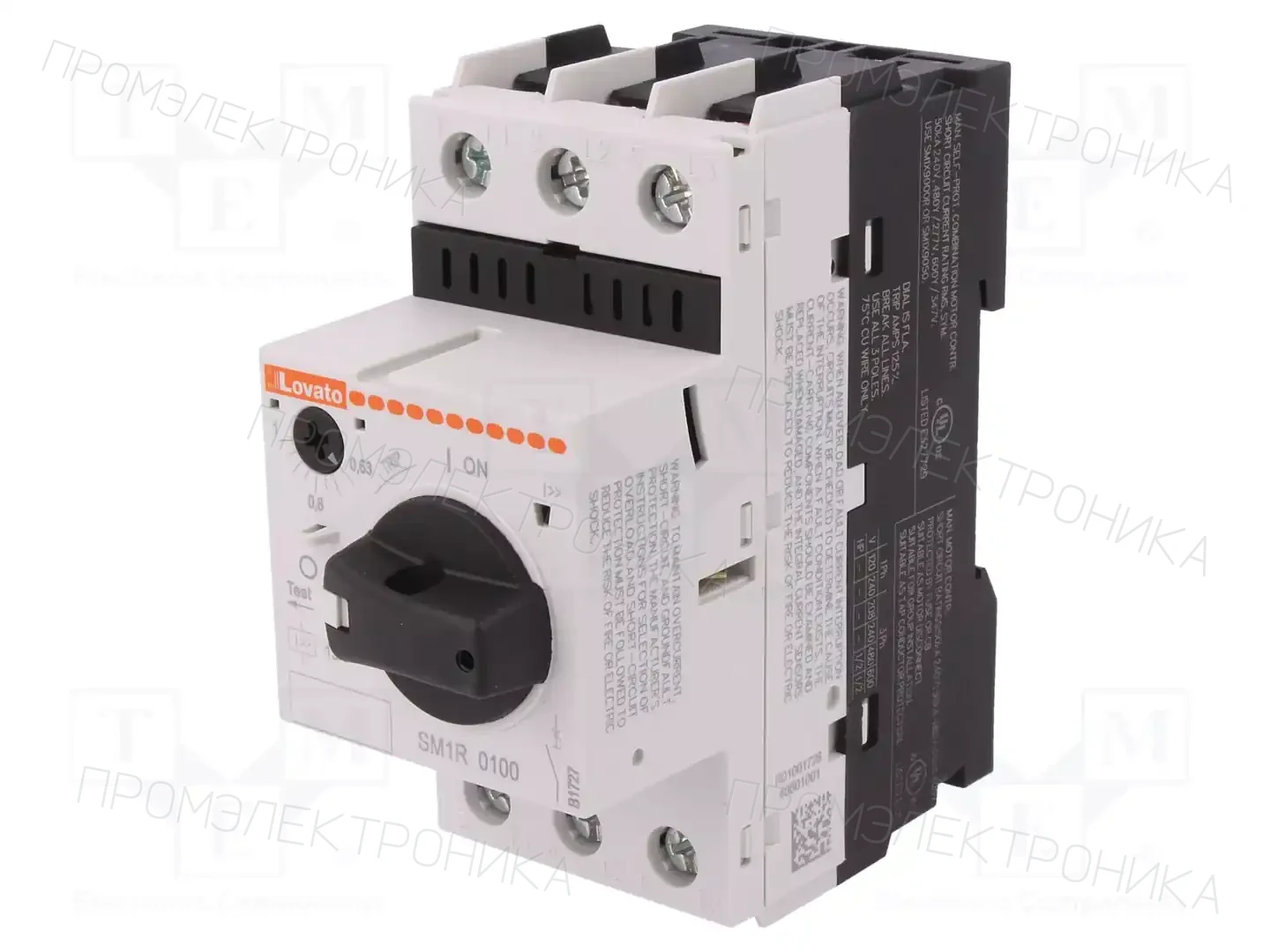 LOVATO ELECTRIC SM1R0100 — Выключатели двигательные