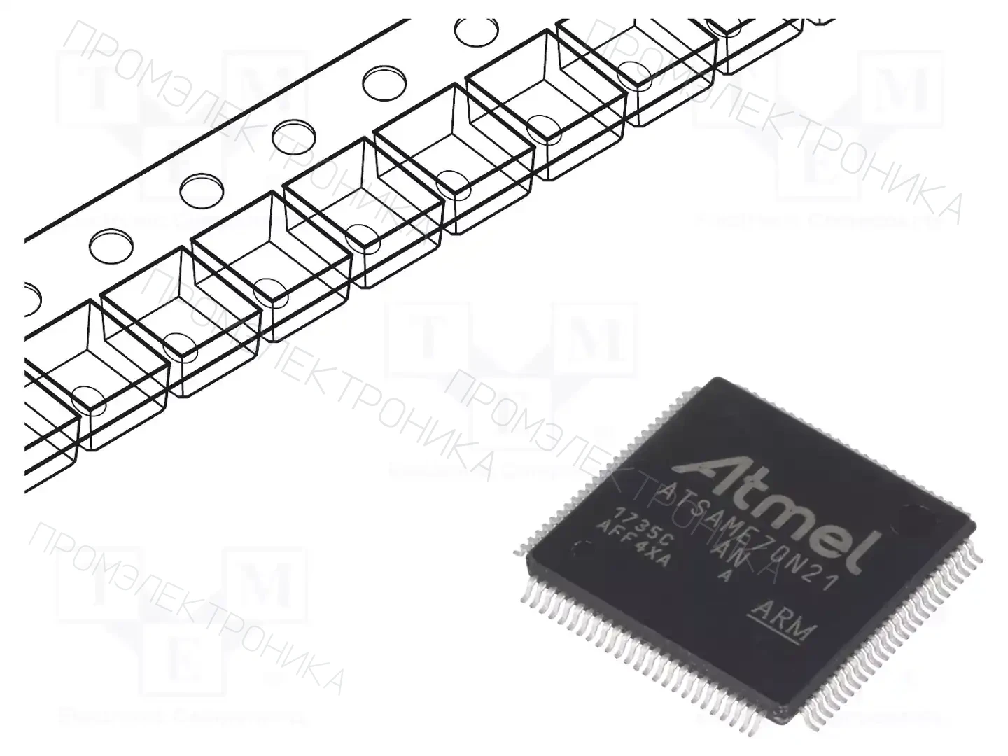 Microchip Technology ATSAME70N21A-AN — Линейка ARM 32-bit