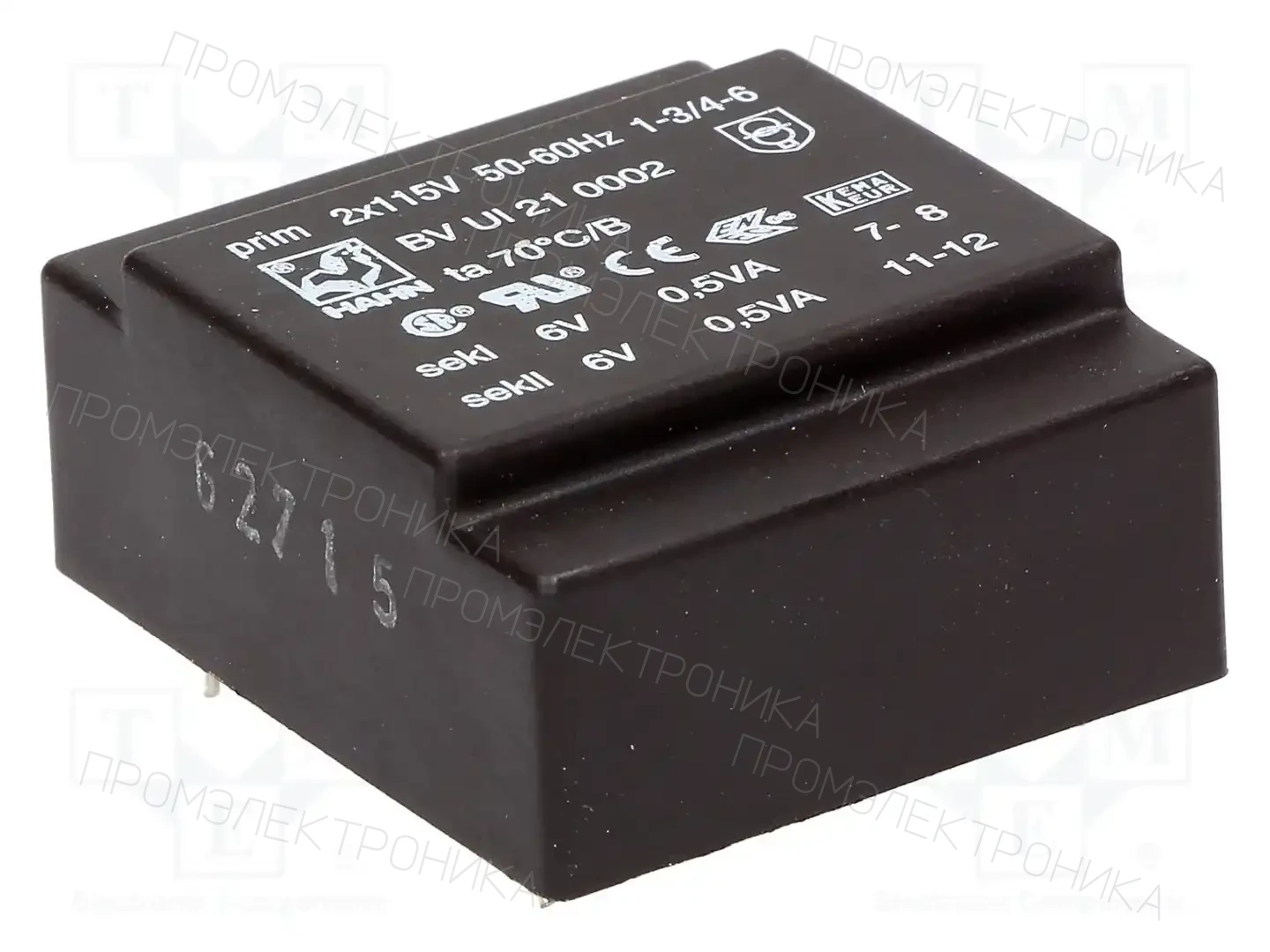 HAHN BV UI 21 0002 — Трансформаторы PCB