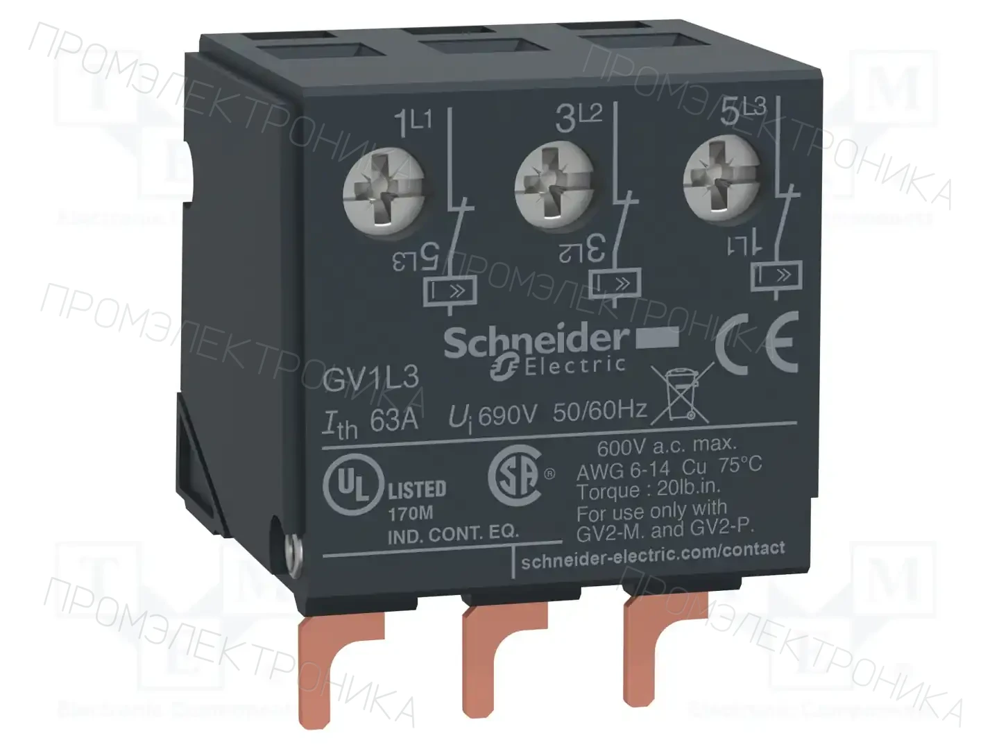 SCHNEIDER ELECTRIC GV1L3 — Выключатели двигательные