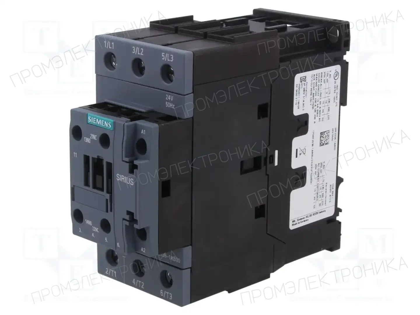 SIEMENS 3RT2036-1AB00 — Контакторы - главные модули