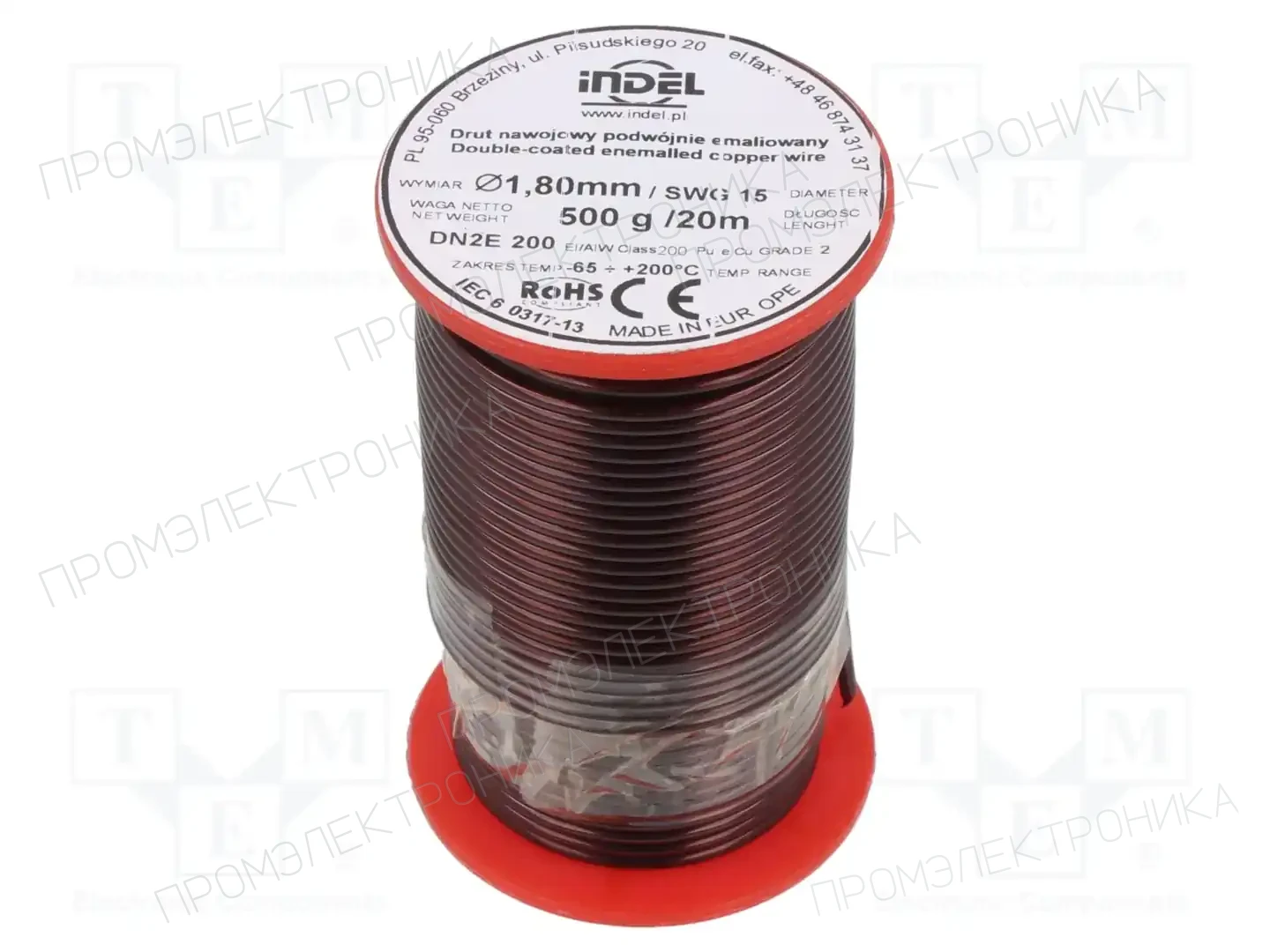 INDEL DN2E1,80-500G — Проволока обмоточная