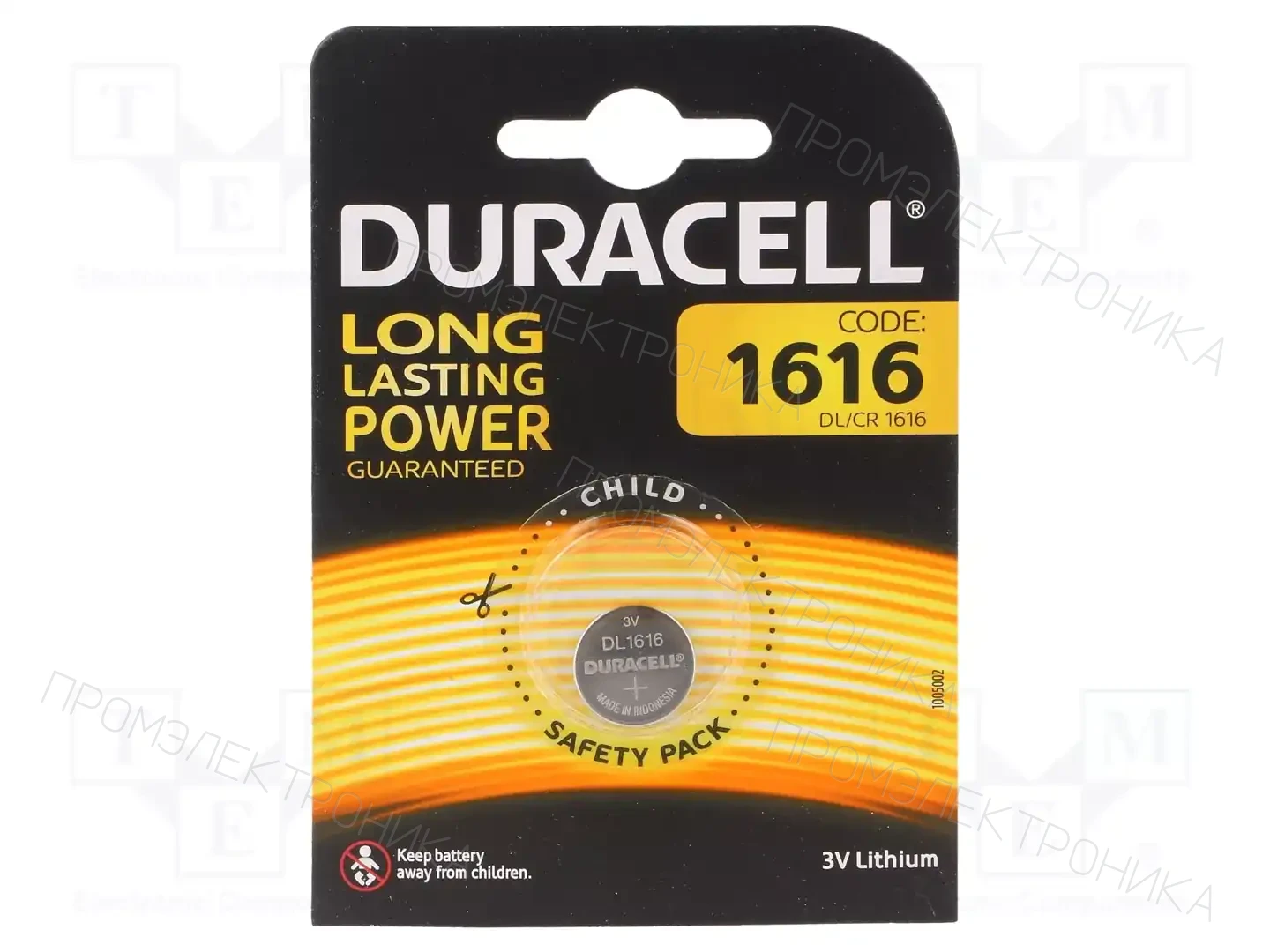 DURACELL DL1616 — Батареи