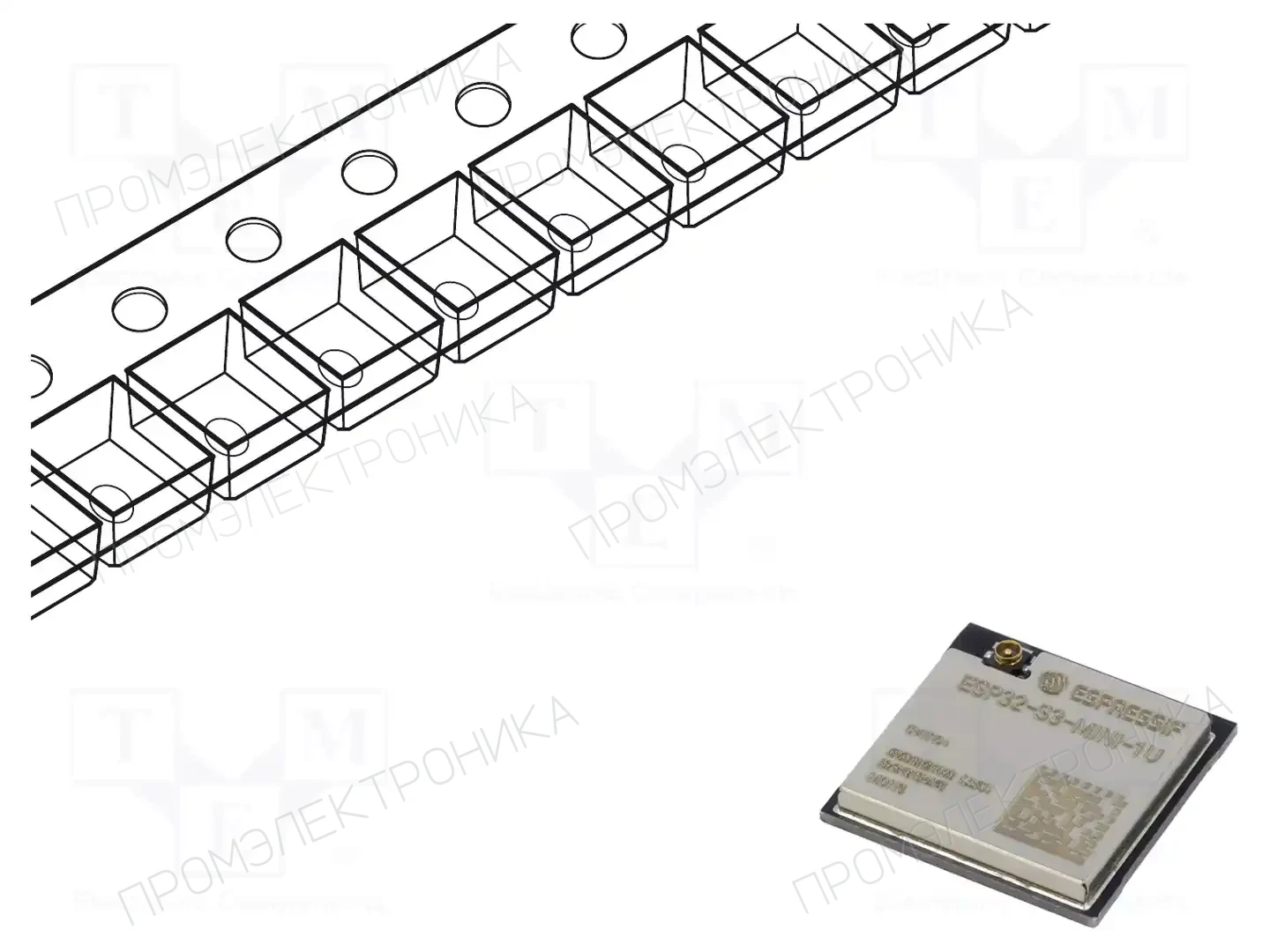 ESPRESSIF ESP32-S3-MINI-1U-N8 — Модули IoT (WiFi/Bluetooth)