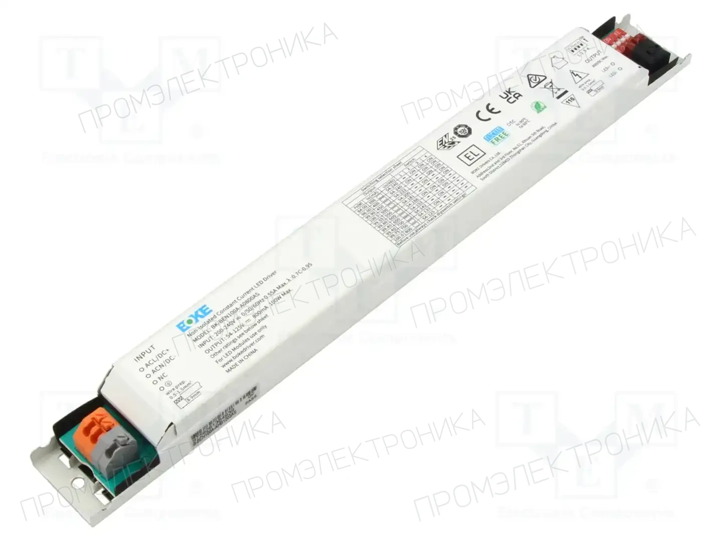 BOKE BK-BEN100A-A0800AS — Блоки питания для LED