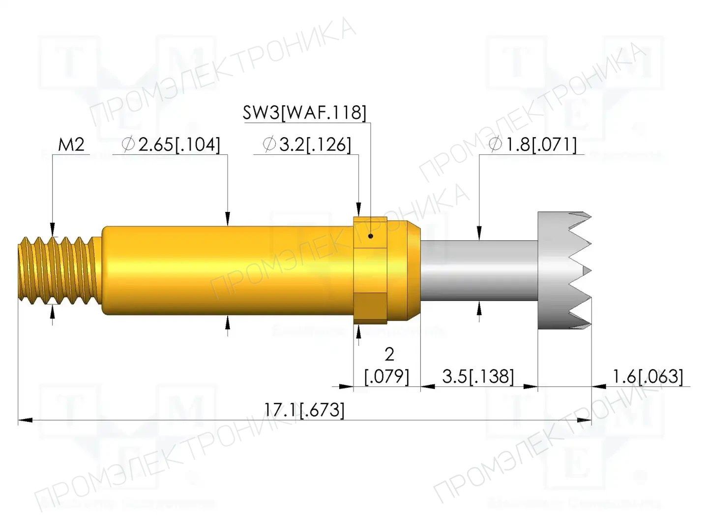 INGUN GKS-913 306 350 R 0802 M — Измерительные щупы