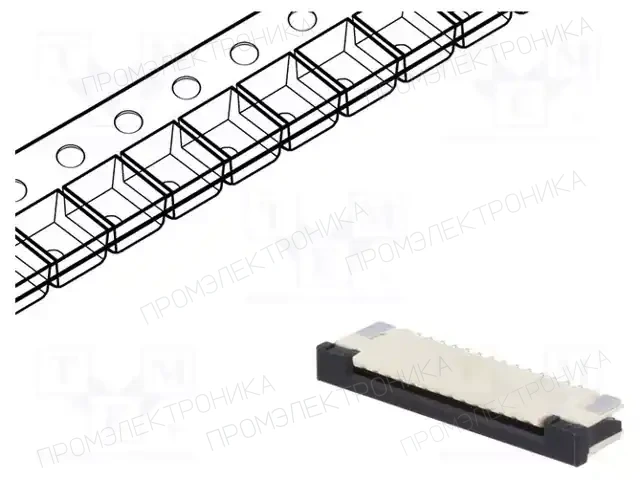 JOINT TECH F1003WR-S-14PT — Разъeмы FFC/FPC растр 1,00мм