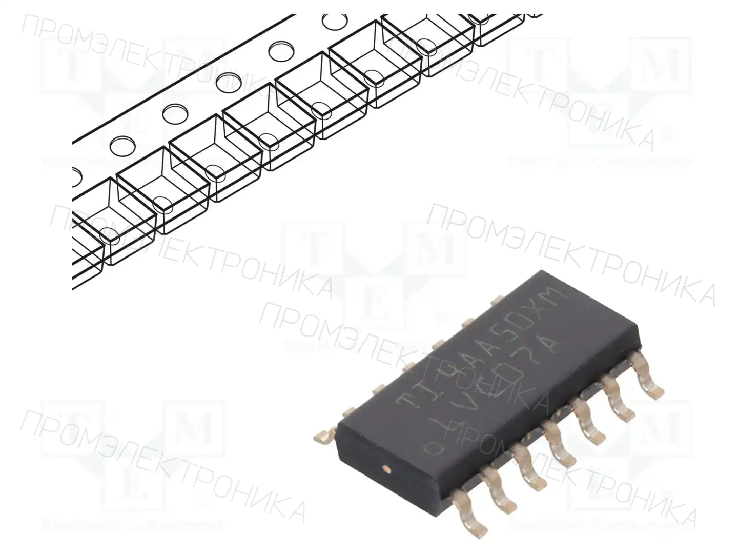 Texas Instruments SN74LVC07ADR — Буферы, передатчики, контроллеры