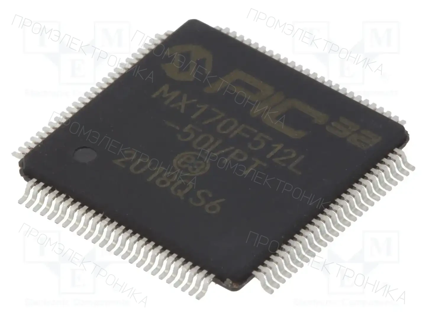 Microchip Technology PIC32MX170F512L-50I/PT — Линейка PIC32 32-bit