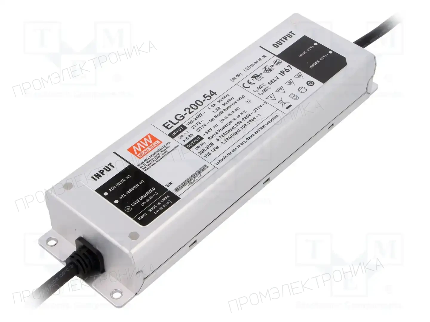 MEAN WELL ELG-200-54 — Блоки питания для LED
