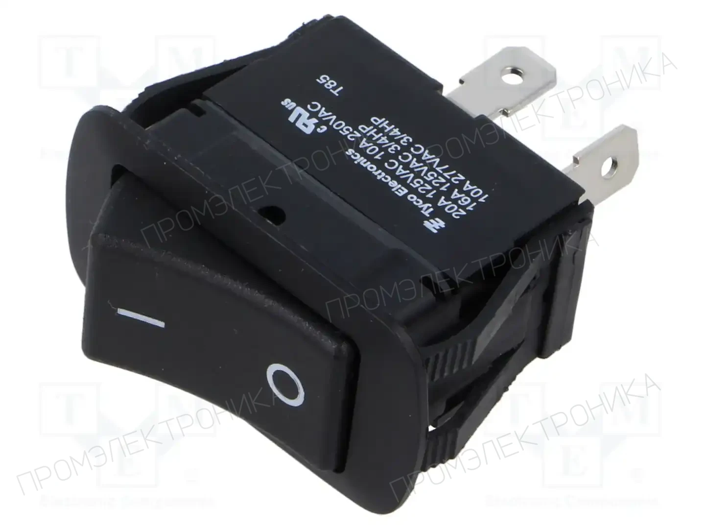TE Connectivity PRCSA1-20F-BB0BW — Переключатели типа Rocker