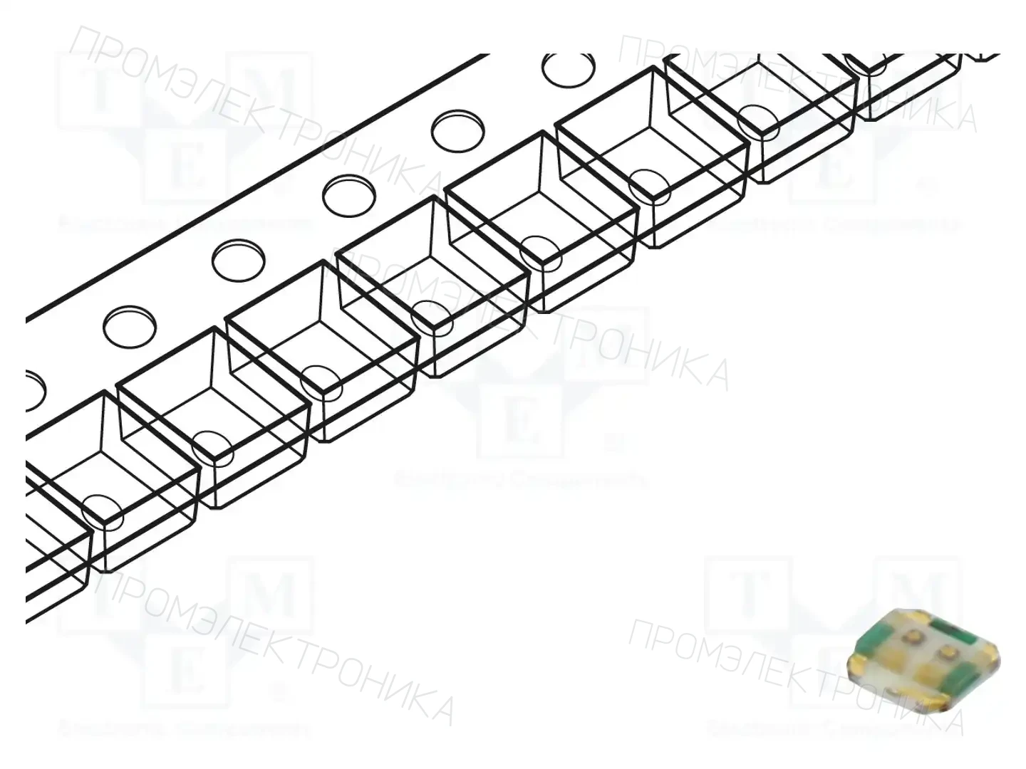 ROHM SEMICONDUCTOR SML-P24MUWT86R — Светодиоды SMD цветные