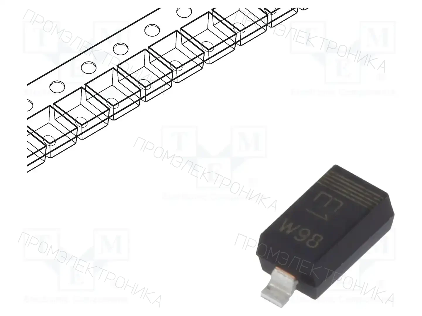 NEXPERIA BZT52-B27X — Стабилитроны SMD
