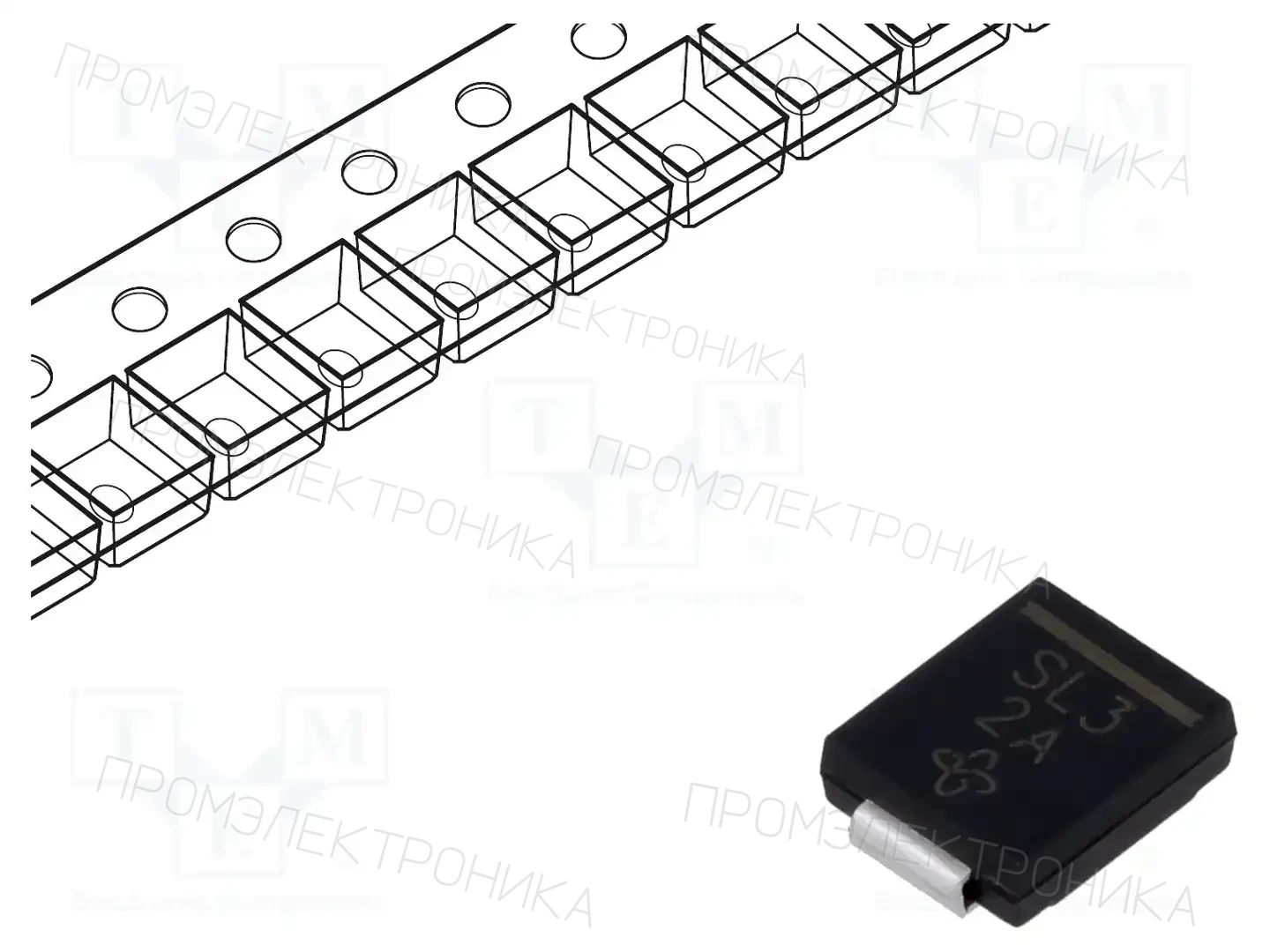 VISHAY SL43-E3/57T — Диоды Шотки SMD