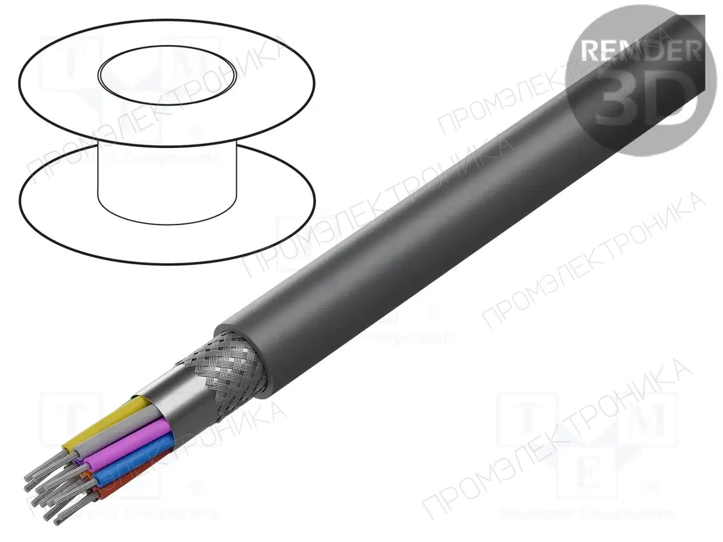 ALPHA WIRE 79255 SL001 — Провода многожильные экранированные