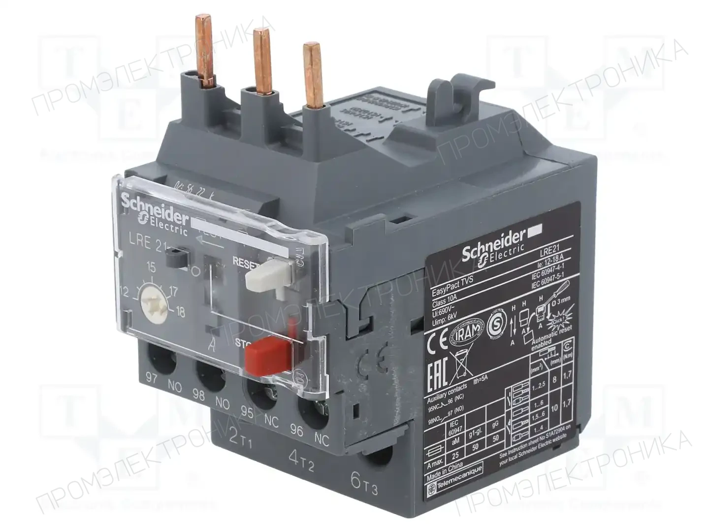 SCHNEIDER ELECTRIC LRE21 — Контакторы - дополнительное оборудование