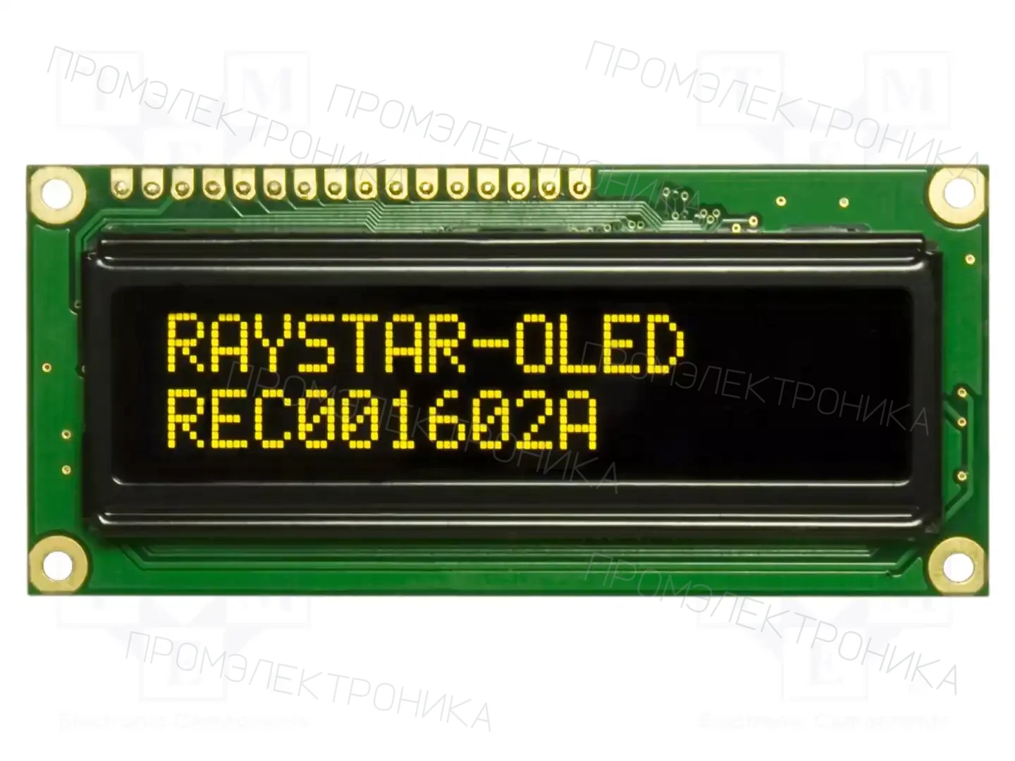 RAYSTAR OPTRONICS REC001602AYPP5N00100 — Дисплеи OLED буквенно-цифровые