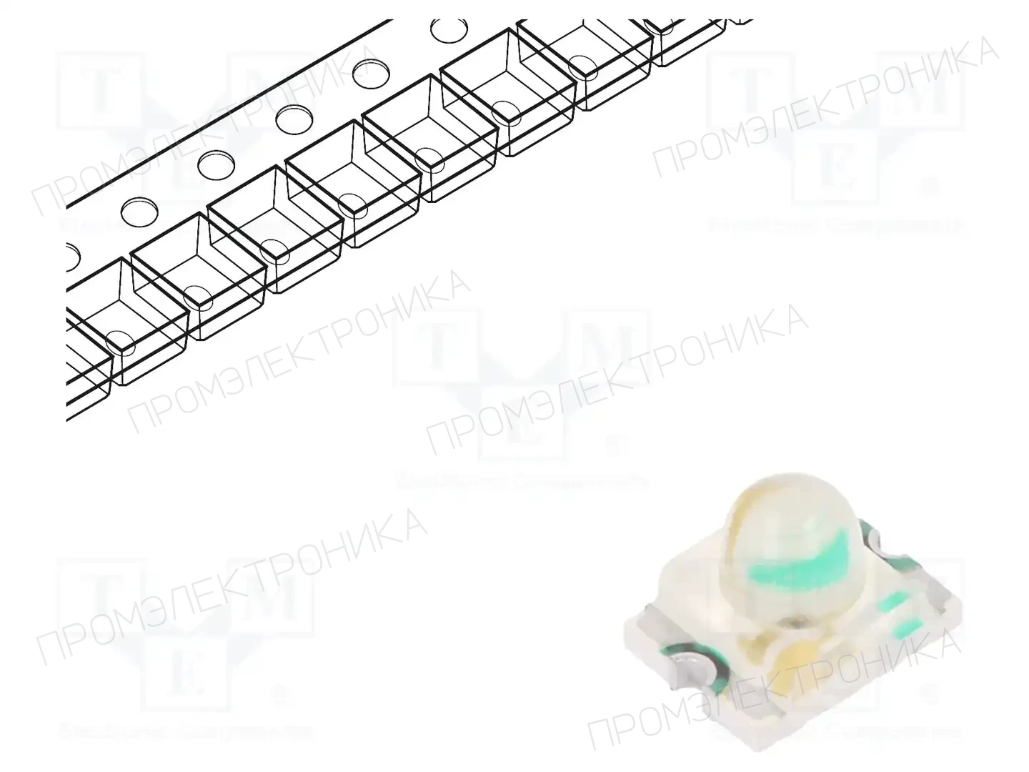 KINGBRIGHT ELECTRONIC KPD-3224SEC — Светодиоды SMD цветные