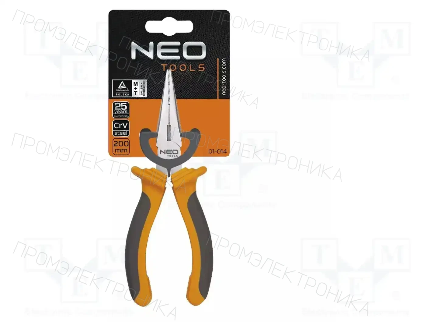 NEO TOOLS 01-014 — Клещи-кусачки плоские и полукруглые