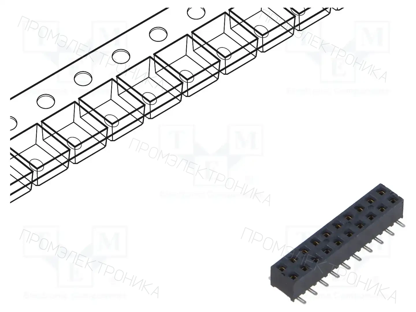 SAMTEC SMM-110-02-S-D-K-TR — Разъeмы пластина - пластина