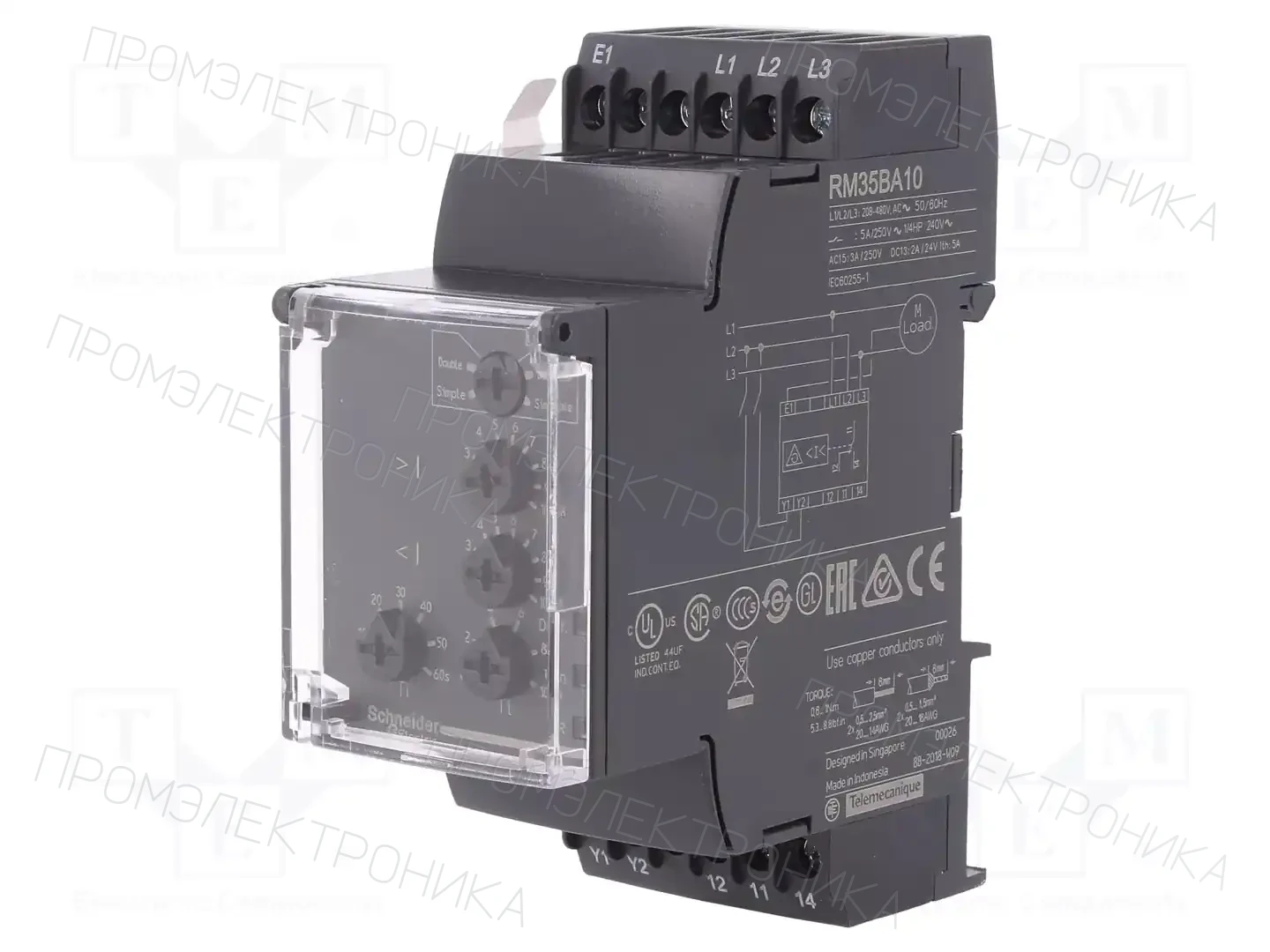 SCHNEIDER ELECTRIC RM35BA10 — Контрольные реле