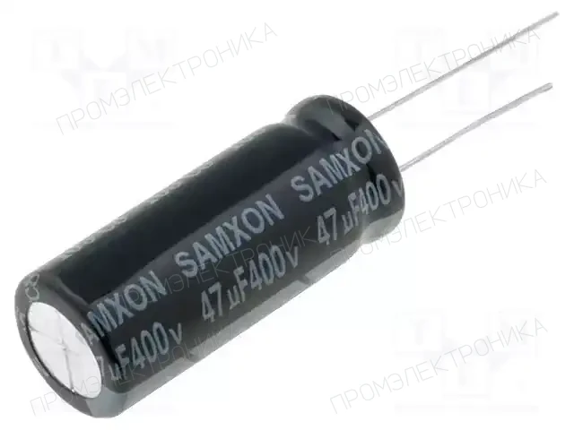 SAMXON KM 47U/400V — Конденсаторы электролитические THT