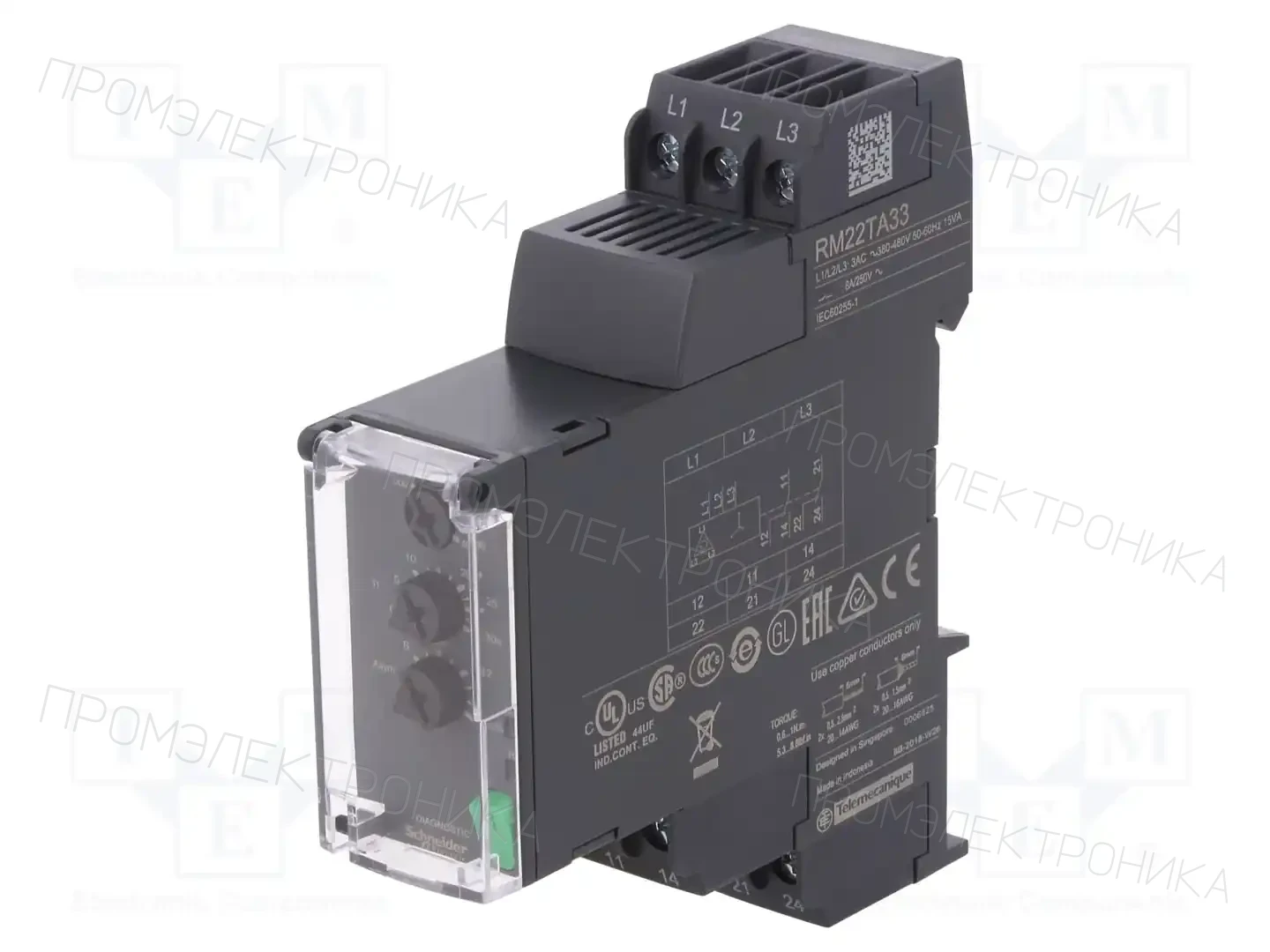 SCHNEIDER ELECTRIC RM22TA33 — Контрольные реле