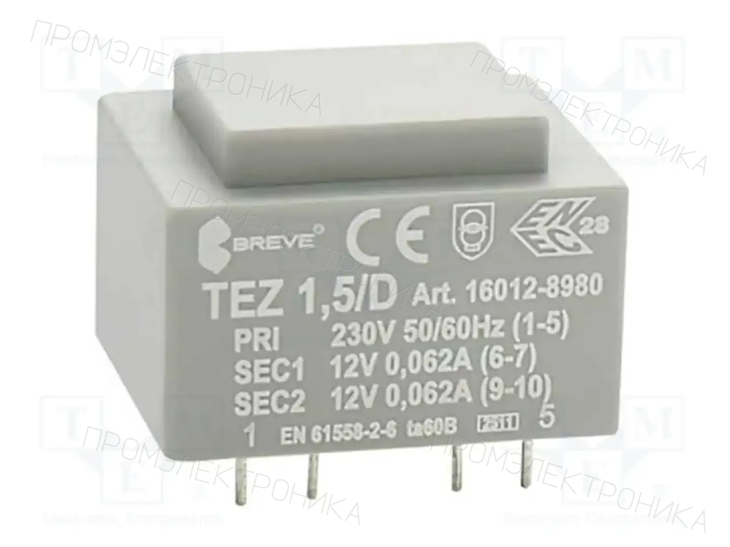 BREVE TUFVASSONS 16012-8980 — Трансформаторы PCB