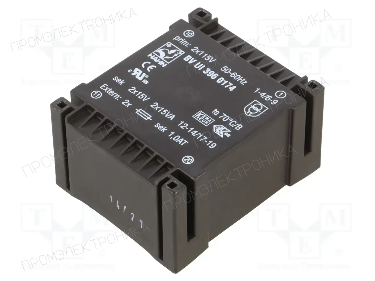 HAHN BV UI 396 0174 — Трансформаторы PCB