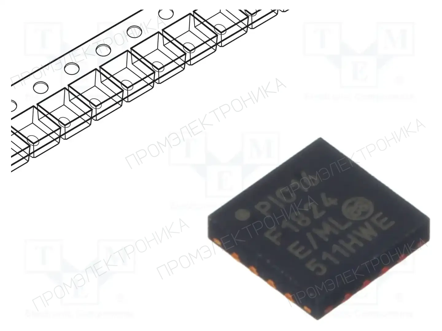 Microchip Technology PIC16F1824-E/ML — Линейка PIC 8-bit