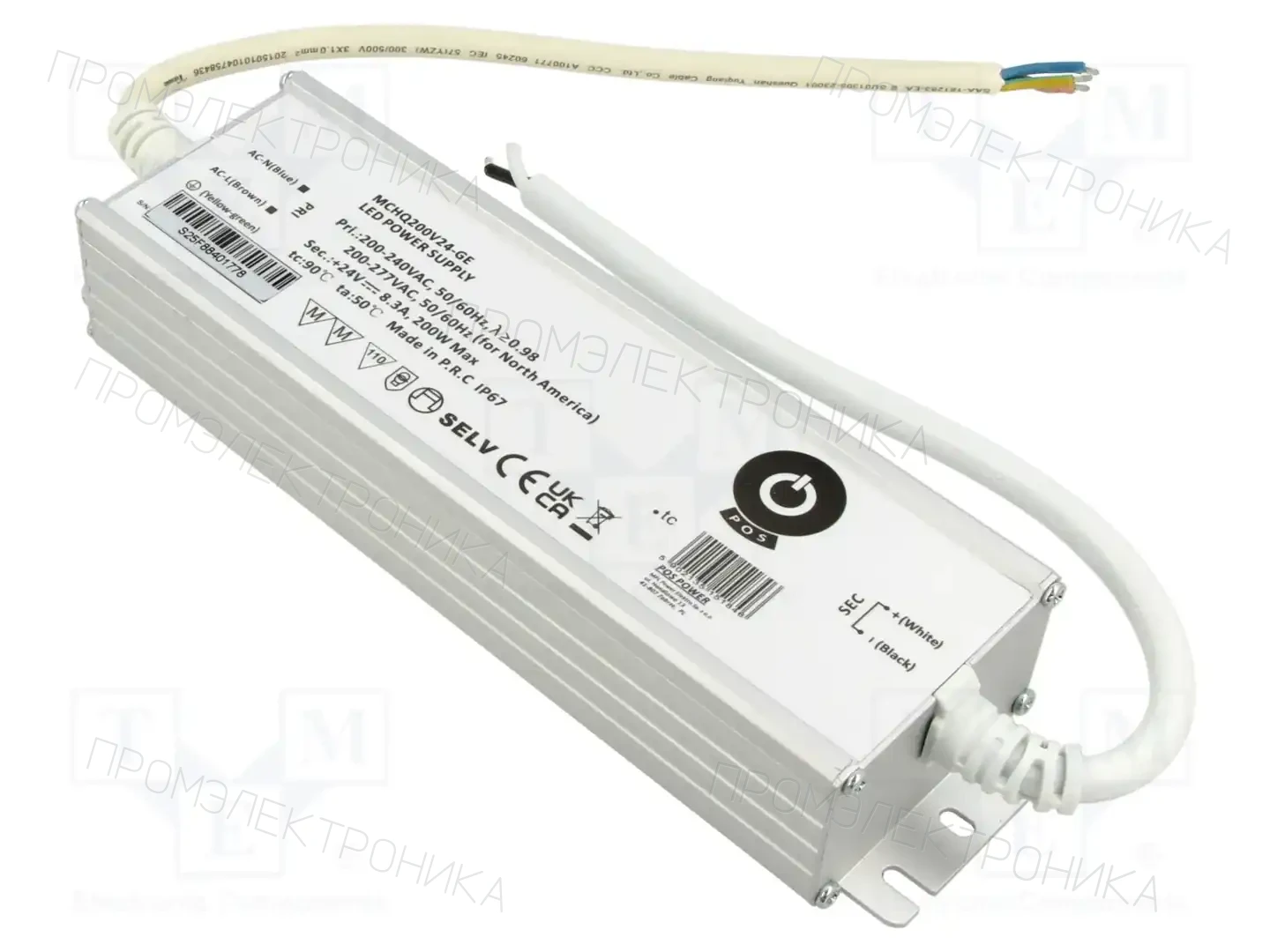 POS MCHQ200V24-GE — Блоки питания для LED