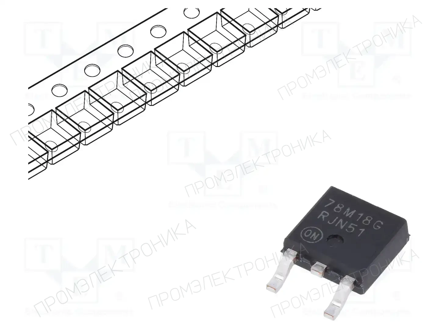 onsemi MC78M18CDTRKG — Стабилизаторы напряжения нерегулируемые
