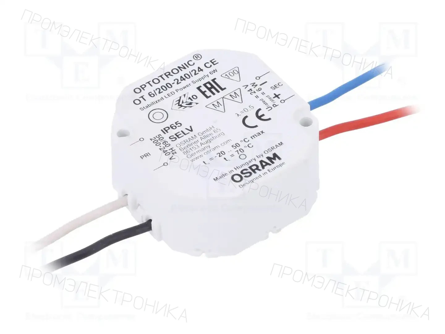 ams OSRAM OT 6/200-240/24 CE — Блоки питания для LED