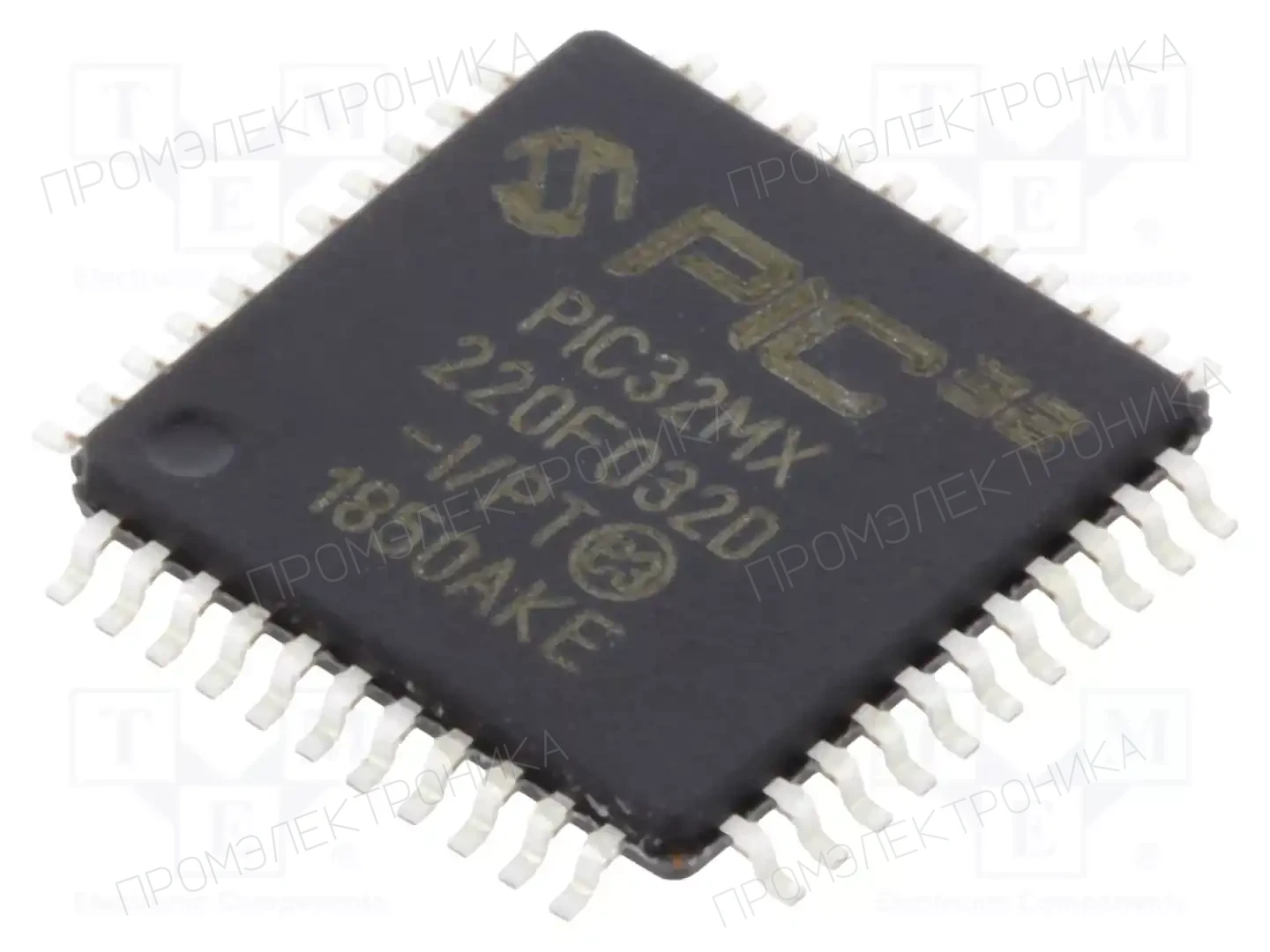 Microchip Technology PIC32MX220F032D-I/PT — Линейка PIC32 32-bit