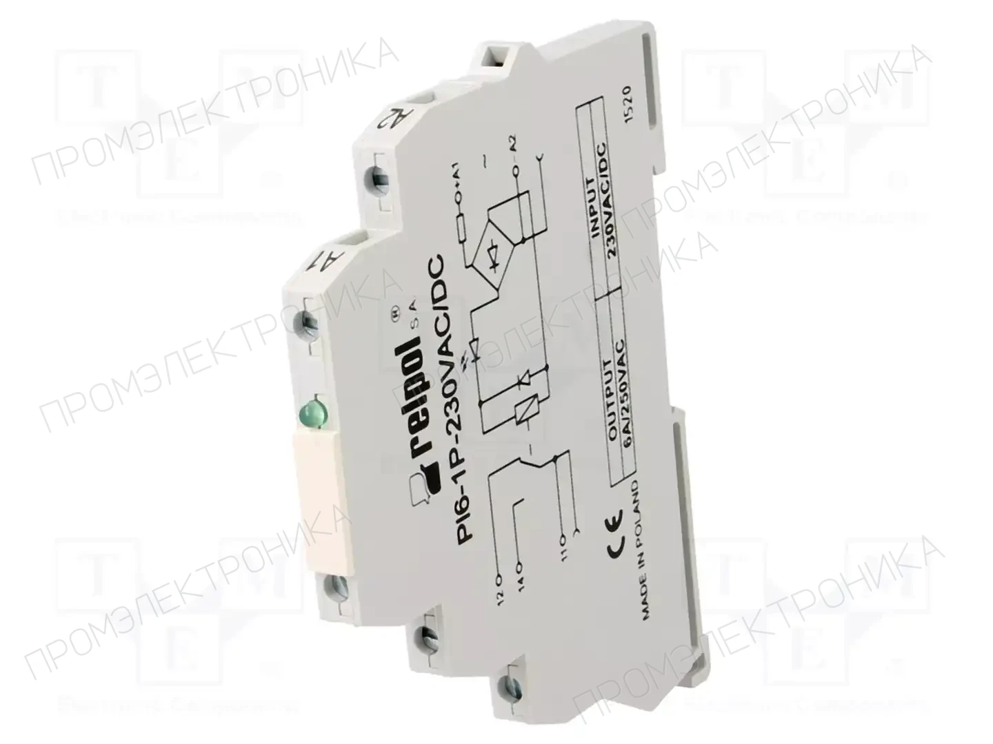 RELPOL PI6-1P-230VAC/DC — Реле электромагн. - наборы