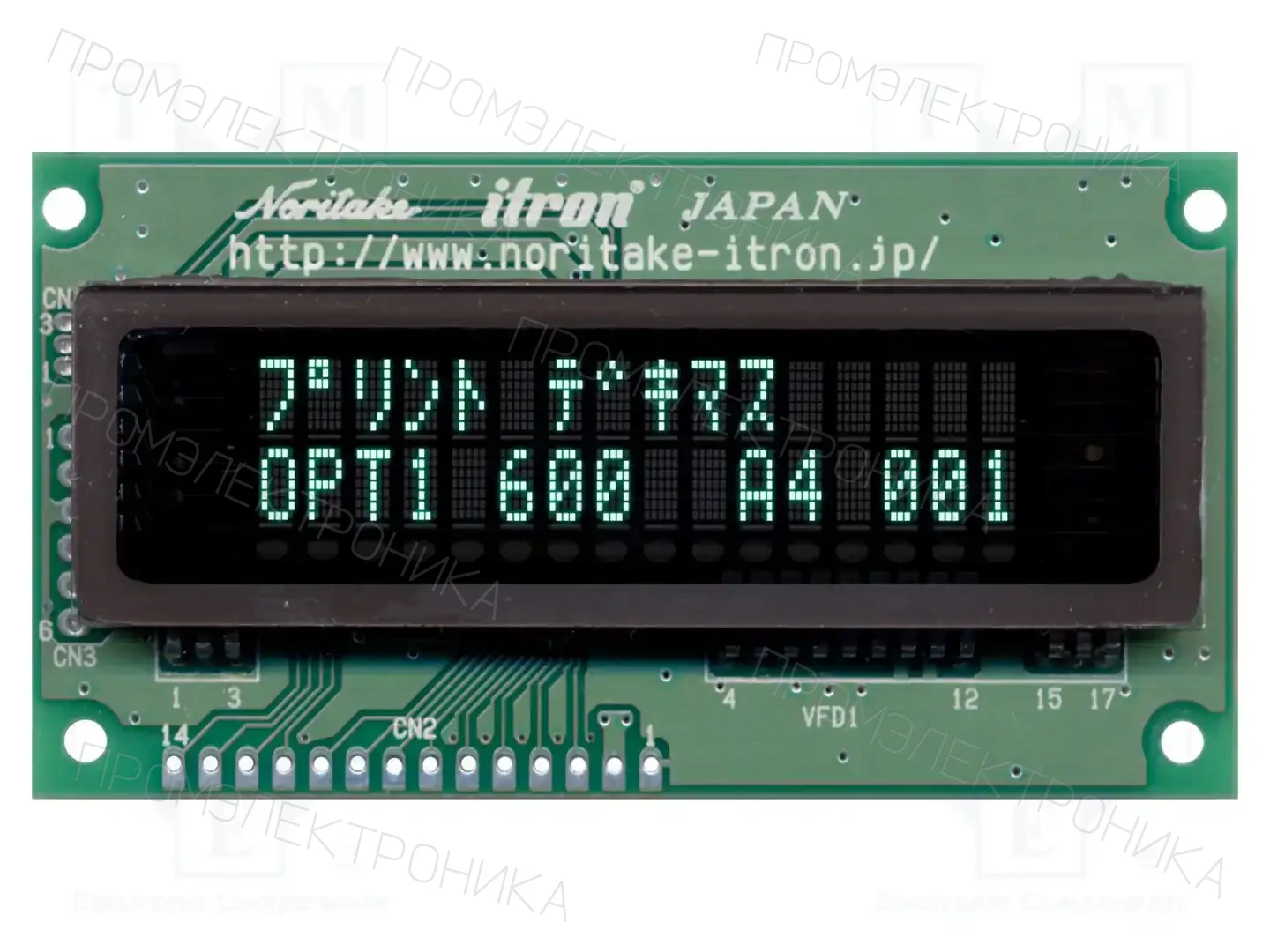 NORITAKE Itron CU16025-UW2J — Дисплеи VFD